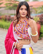 Amazing Multi Color Cotton Fabric Party Wear Lehenga