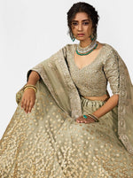 Amazing Green Color Net Fabric Party Wear Lehenga