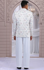 Amazing Cream Color Imported Fabric Mens Indowestern