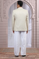 Amazing Beige Color Imported Fabric Mens Indowestern