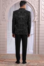 Amazing Black Color Imported Fabric Mens Indowestern