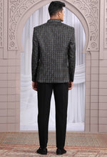 Amazing Black Color Imported Fabric Mens Indowestern