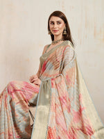 Superb Cream Color Viscose Fabric Casual Saree