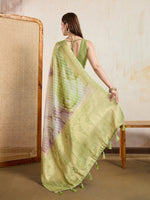 Superb Green Color Viscose Fabric Casual Saree
