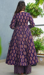 Amazing Purple Color Rayon Fabric Designer Suit