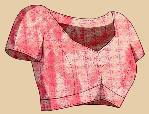 Amazing Pink Color Kanjivaram Fabric Partywear Saree