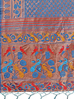 Beautiful Blue Color Silk Fabric Casual Saree