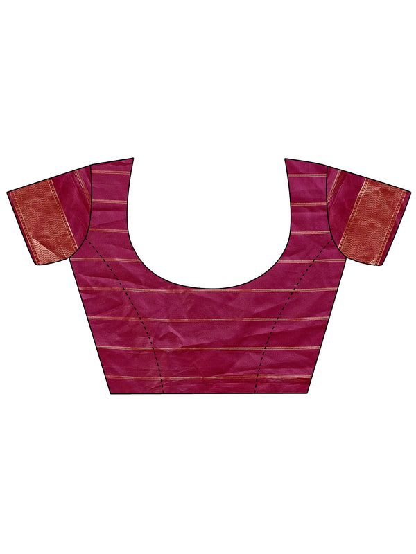Beautiful Maroon Color Silk Fabric Casual Saree