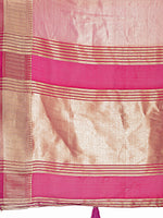 Beautiful Purple Color Organza Fabric Casual Saree
