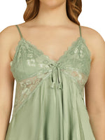 Amazing Green Color Lycra Fabric Lingerie