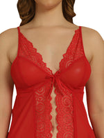 Amazing Red Color Lycra Fabric Lingerie