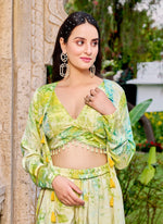 Ideal Green Color Silk Fabric Designer Suit