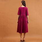 Amazing Purple Color Viscose Fabric Indowestern