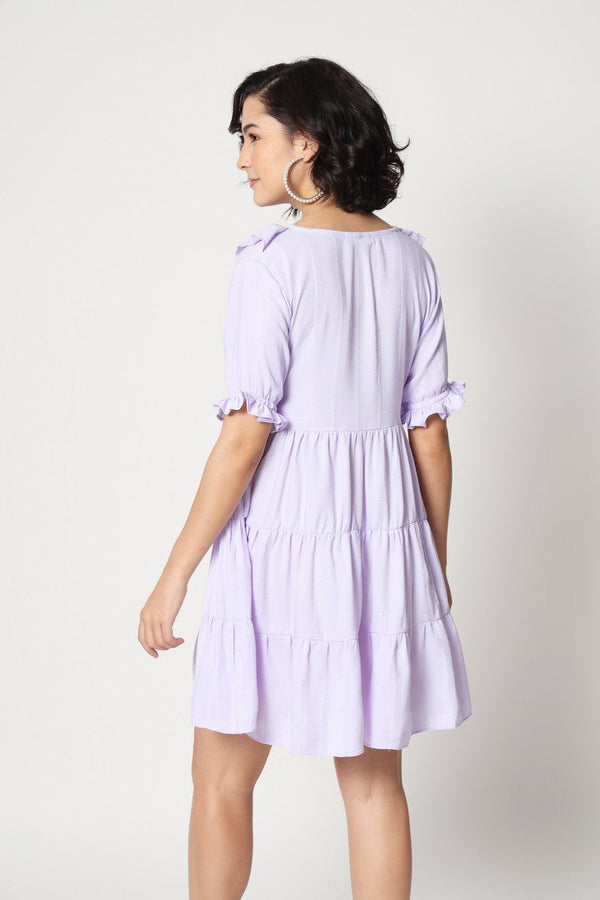 Elegant Purple Color Viscose Fabric Indowestern