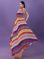 Grand Multi Color Georgette Fabric Casual Saree