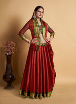 Beauteous Maroon Color Silk Fabric Casual Saree