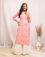 Lovely Pink Color Cotton Fabric Casual Kurti