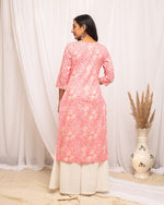 Lovely Pink Color Cotton Fabric Casual Kurti
