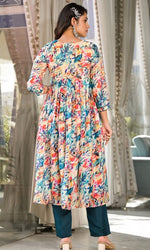 Divine Multi Color Georgette Fabric Designer Suit