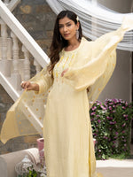Dazzling Yellow Color Silk Fabric Casual Suit